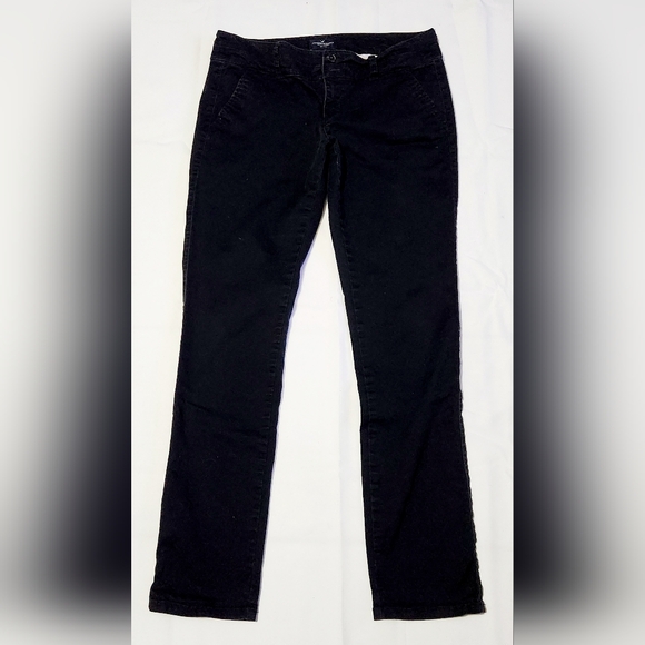 American Eagle Skinny Jeans size 6 long Stretch Blue Low Rise Womens casual - Picture 7 of 7